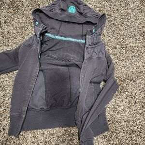 lululemon athletica Black Jacket with Teal Accents